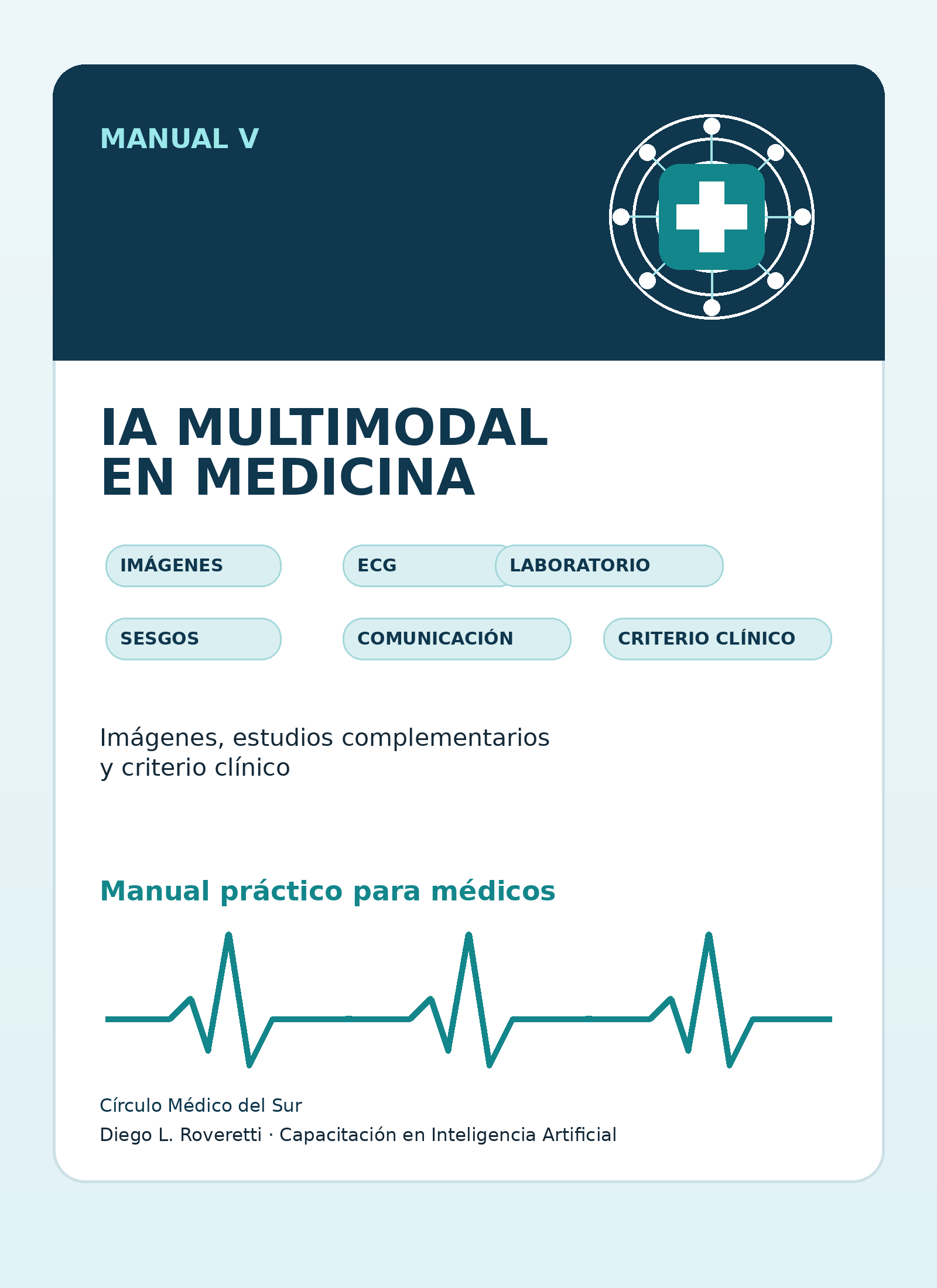 Portada del Manual V: IA multimodal en medicina